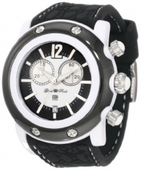 Glam Rock Unisex GK1111 Miami Beach Chronograph White and Black Dial Silicone Watch Glam Rock Unisex GK1111 Miami Beach Chronograph White and Black Dial Silicone Watch