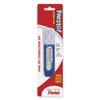 Pentel Presto! Jumbo Correction Pen, Fine Point, Metal Tip, white, 12 ml/0.4 fl.oz. 1 Pack (ZL31WBP-K6) Pentel Presto! Jumbo Correction Pen, Fine Point, Metal Tip, white, 12 ml/0.4 fl.oz. 1 Pack (ZL31WBP-K6)
