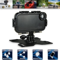 Sabrent iClam - Waterproof Extreme Sports Case for your iPhone 5 - (5 different mounts included) SBT-ICLAM5 Sabrent iClam - Waterproof Extreme Sports Case for your iPhone 5 - (5 different mounts included) SBT-ICLAM5