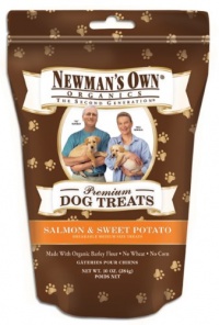 Newman's Own Organics Premium Dog Treats, Salmon & Sweet Potato, Breakable Medium, 10-Ounce Bags (Pack of 6) Newman's Own Organics Premium Dog Treats, Salmon & Sweet Potato, Breakable Medium, 10-Ounce Bags (Pack of 6)