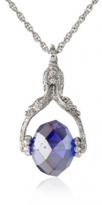 1928 Jewelry Silver-Tone Rotating Crystal Necklace, 30 1928 Jewelry Silver-Tone Rotating Crystal Necklace, 30