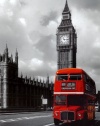 London - Red Bus Poster Print, 24x36 Collections Poster Print, 24x36