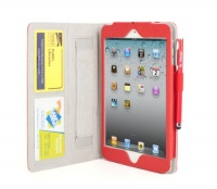iPearl Leather Carrying Folia Cover Case(with Built-in Stand, hand strap, auto sleep/wakeup and Touch Screen Stylus Pen) for NEW iPad mini - RED iPearl Leather Carrying Folia Cover Case(with Built-in Stand, hand strap, auto sleep/wakeup and Touch Screen Stylus Pen) for NEW iPad mini - RED