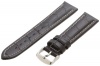 Hadley-Roma Men's MSM895RA-200 20-mm Black Alligator Grain Leather Watch Strap
