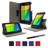 rooCASE Google Nexus 7 FHD 2nd Gen Tablet Dual-View Folio Case Cover - Black (with Pen Stylus) Nexus 7 2 2013 Model rooCASE Google Nexus 7 FHD 2nd Gen Tablet Dual-View Folio Case Cover - Black (with Pen Stylus) Nexus 7 2 2013 Model