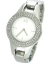 Armani AX Exchange White Dial Stainless Steel Ladies Watch AX4092