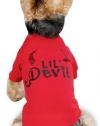 Zack & Zoey Polyester/Cotton Lil' Devil Dog Tee, Small/Medium, Red