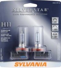 Sylvania H11 ST SilverStar High Performance Halogen Headlight Bulb, (Pack of 2) Sylvania H11 ST SilverStar High Performance Halogen Headlight Bulb, (Pack of 2)