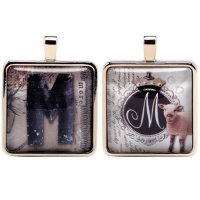Santa Barbara Design Studio Alphabet Letter Jewelry Charm by Artist Sally Jean, M for More Santa Barbara Design Studio Alphabet Letter Jewelry Charm by Artist Sally Jean, M for More