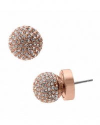 Michael Kors Rose Gold Fireball Pave Earrings MKJ1518