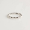 925 Sterling Silver Pandora Match Twist Ring Size 6