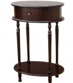 Frenchi Home Furnishing End Table/Side Table, Espresso Finish