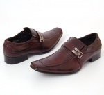 Markham Men's Dress Shoes Slip on Loafers Tapered Toe with Buckle Detail Free Shoe Horn with Each Pair - These tend to run big order 1 size smaller than normal Markham Men's Dress Shoes Slip on Loafers Tapered Toe with Buckle Detail Free Shoe Horn with Each Pair - These tend to run big order 1 size smaller than normal