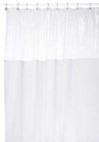 EXTRA LONG VINYL Shower Curtain 72'' wide x 84'' LONG - WHITE with Clear Window Top EXTRA LONG VINYL Shower Curtain 72'' wide x 84'' LONG - WHITE with Clear Window Top