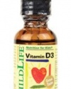 Child Life Vitamin D3, Berry Flavor, Glass Bottle, 1 Ounce