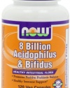 NOW Foods Acidophilus/bifidus 8 Billion, 120 Capsules