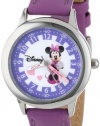 Disney Kids' W000039 Minnie Mouse Stainless Steel Time Teacher Watch