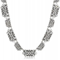 Anne Koplik Jewelry Byzantine Filigree Swarovski Crystal Full Collar Necklace, 18 Anne Koplik Jewelry Byzantine Filigree Swarovski Crystal Full Collar Necklace, 18