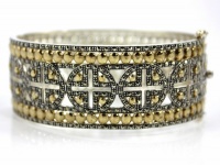 Judith Jack Bracelet, Sterling Silver Drama Bangle Judith Jack Bracelet, Sterling Silver Drama Bangle