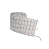 Dwellstudio Organic Quilted Bumper, Ovals Grey