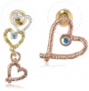 Betsey Johnson Paris is Always a Good Idea Heart Mismatch Stud Earrings