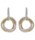 Effy Jewlery Moderna Trio Diamond Circle Earrings, .92 TCW