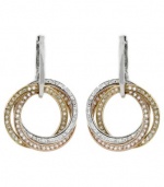 Effy Jewlery Moderna Trio Diamond Circle Earrings, .92 TCW