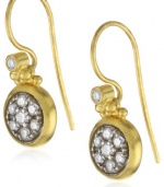 GURHAN Moonstruck White Diamond Two-Tone Dangling Drop Earrings