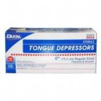Tongue Depressors, Sterile, Adult, Wood, 6x0.6875, 100/BX Tongue Depressors, Sterile, Adult, Wood, 6x0.6875, 100/BX