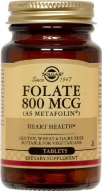 Solgar - Folate (Metafolin)800 Mcg, 100 tablets Solgar - Folate (Metafolin)800 Mcg, 100 tablets