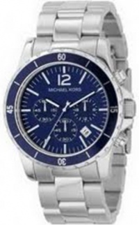 Michael Kors Men's MK8123 Silver and Blue Madison Watch Michael Kors Men's MK8123 Silver and Blue Madison Watch