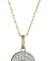 Mizuki Gold and Silver Diamond Evil Eye Necklace