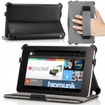 MoKo Slim-fit Cover Case for Google Nexus 7 Android Tablet by Asus, Carbon Fiber Black MoKo Slim-fit Cover Case for Google Nexus 7 Android Tablet by Asus, Carbon Fiber Black