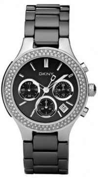 DKNY Ceramic Glitz Chronograph Black Dial Women's watch #NY4983 DKNY Ceramic Glitz Chronograph Black Dial Women's watch #NY4983
