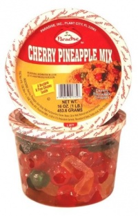 Paradise Cherry Pineapple Mix, Whole Cherries, Wedged P/A, 16 Ounce Tubs (Pack of 3) Paradise Cherry Pineapple Mix, Whole Cherries, Wedged P/A, 16 Ounce Tubs (Pack of 3)
