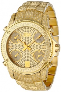 JBW Men's JB-6213-A Jet Setter Gold Five Time Zone Diamond Watch JBW Men's JB-6213-A Jet Setter Gold Five Time Zone Diamond Watch