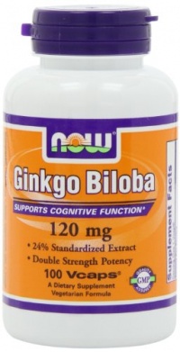 NOW Foods Ginkgo Biloba 120mg, 100 Vcaps NOW Foods Ginkgo Biloba 120mg, 100 Vcaps
