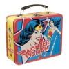 Vandor LLC 75570 Wonder Woman Large Tin Tote, 9 by 3.5 by 7.5-Inch, Multicolored