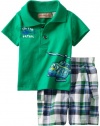 Kids Headquarters Baby-boys Newborn Polo Top With Cargo Short