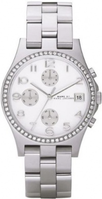 Marc Jacobs Henry Glitz Silver Dial Women's Watch - MBM3072 Marc Jacobs Henry Glitz Silver Dial Women's Watch - MBM3072