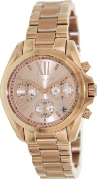 Michael Kors MK5799 Mid-Size Rose Golden Stainless Steel Bradshaw Chronograph Watch Michael Kors MK5799 Mid-Size Rose Golden Stainless Steel Bradshaw Chronograph Watch