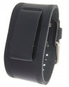 Nemesis #HST-K Unisex Black Wide Leather Cuff Wrist Watch Band