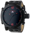 U.S. Polo Assn. Classic Men's US4023 Black Analog Leather Strap Watch