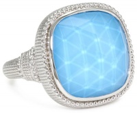 Judith Ripka Concorde Blue Cushion Stone Ring, Size 7 Judith Ripka Concorde Blue Cushion Stone Ring, Size 7