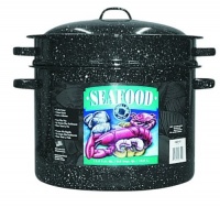 Granite Ware 6312-4 11.5-Quart Seafood Pot with Steamer amd Drainer Insert Granite Ware 6312-4 11.5-Quart Seafood Pot with Steamer amd Drainer Insert