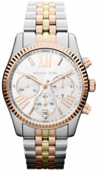 Michael Kors - Mid-Size Silver Color Stainless Steel Lexington Chronograph Watch - MK5735 Michael Kors - Mid-Size Silver Color Stainless Steel Lexington Chronograph Watch - MK5735