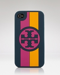 Tory Burch has dressed up this functional silicone case in the brand's signature logo, designed exclusively for the iPhone 4. It's a sure conversation piece. Tory Burch has dressed up this functional silicone case in the brand's signature logo, designed exclusively for the iPhone 4. It's a sure conversation piece.