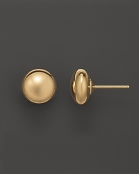 14K Yellow Gold Flat Ball Stud Earrings 14K Yellow Gold Flat Ball Stud Earrings