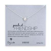 Dogeared Pearls of . . . Friendship Sterling Silver 8mm White Freshwater Pearl Necklace, 18 Dogeared Pearls of . . . Friendship Sterling Silver 8mm White Freshwater Pearl Necklace, 18