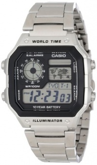 Casio Men's AE1200WHD-1A Stainless Steel Analog Digital Watch Casio Men's AE1200WHD-1A Stainless Steel Analog Digital Watch